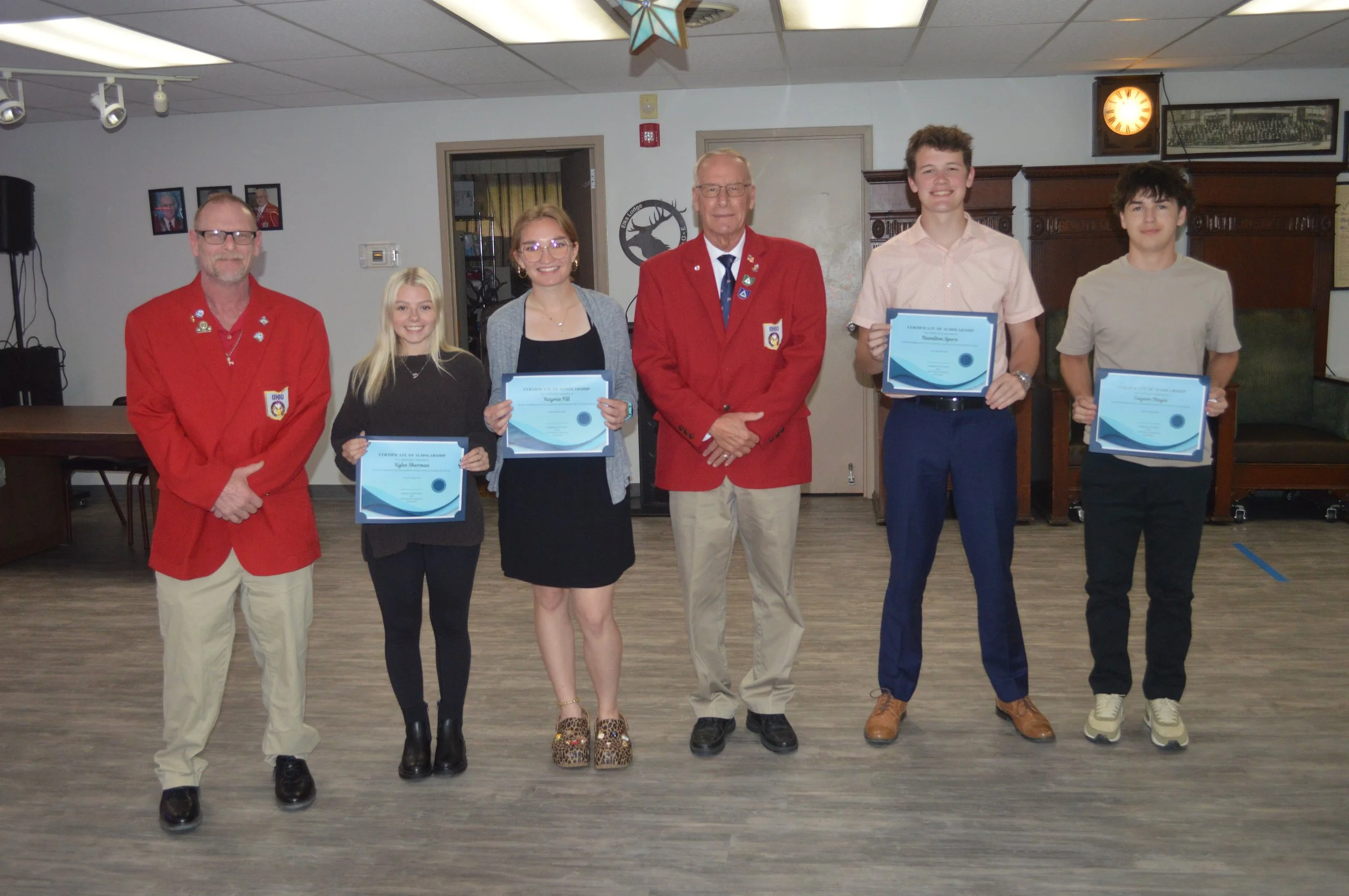 Conneaut #256 Awards 4 Ed Kalmers Memorial Scholarships 