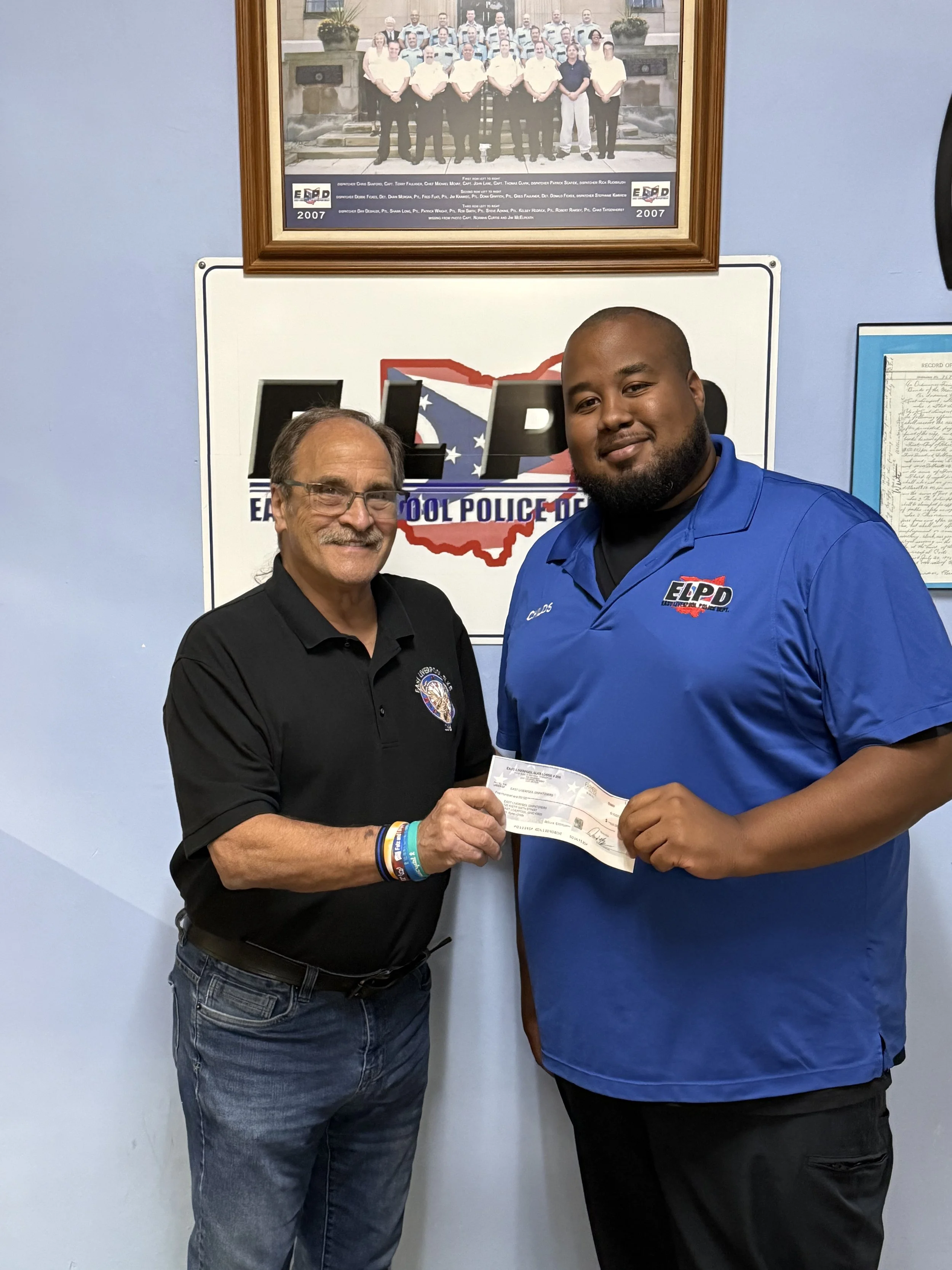 East Liverpool #258 Supports Police and Fire Dispatch with 911 Education Materials
