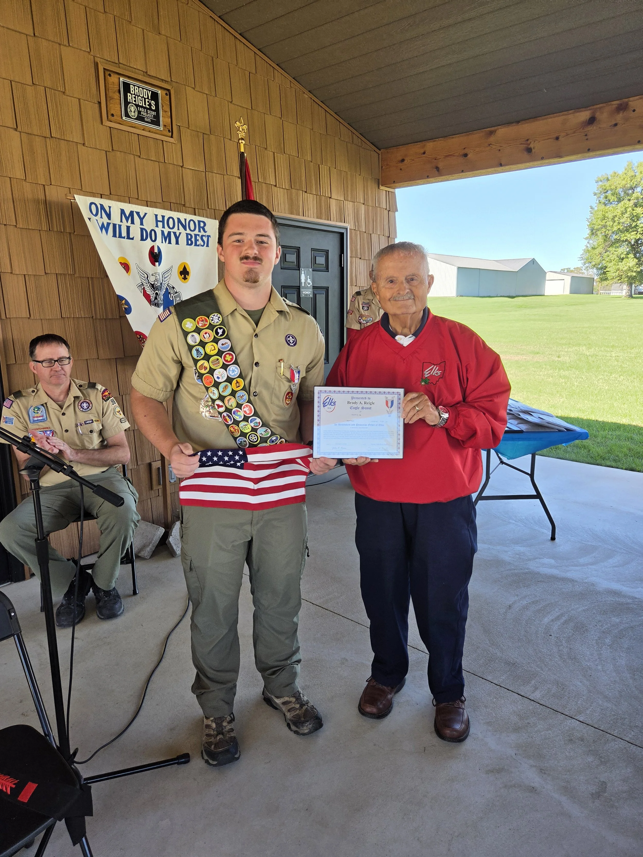Van Wert Elks #1197 Recognize 2 Local Eagle Scouts