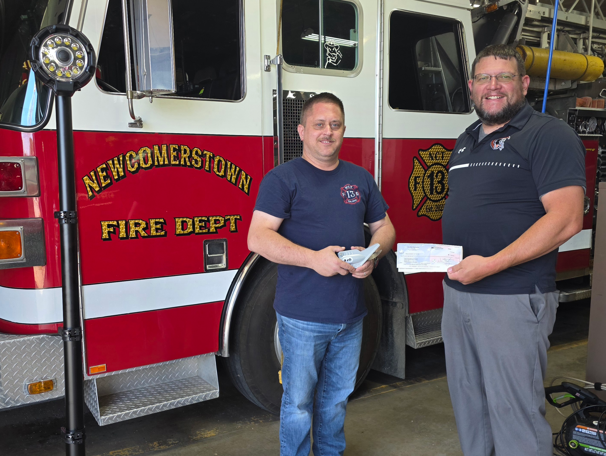 Newcomerstown Elks #1555 Uses Community Improvement Grant to Equip Local Fire Department With Lighting and Cutting Tool