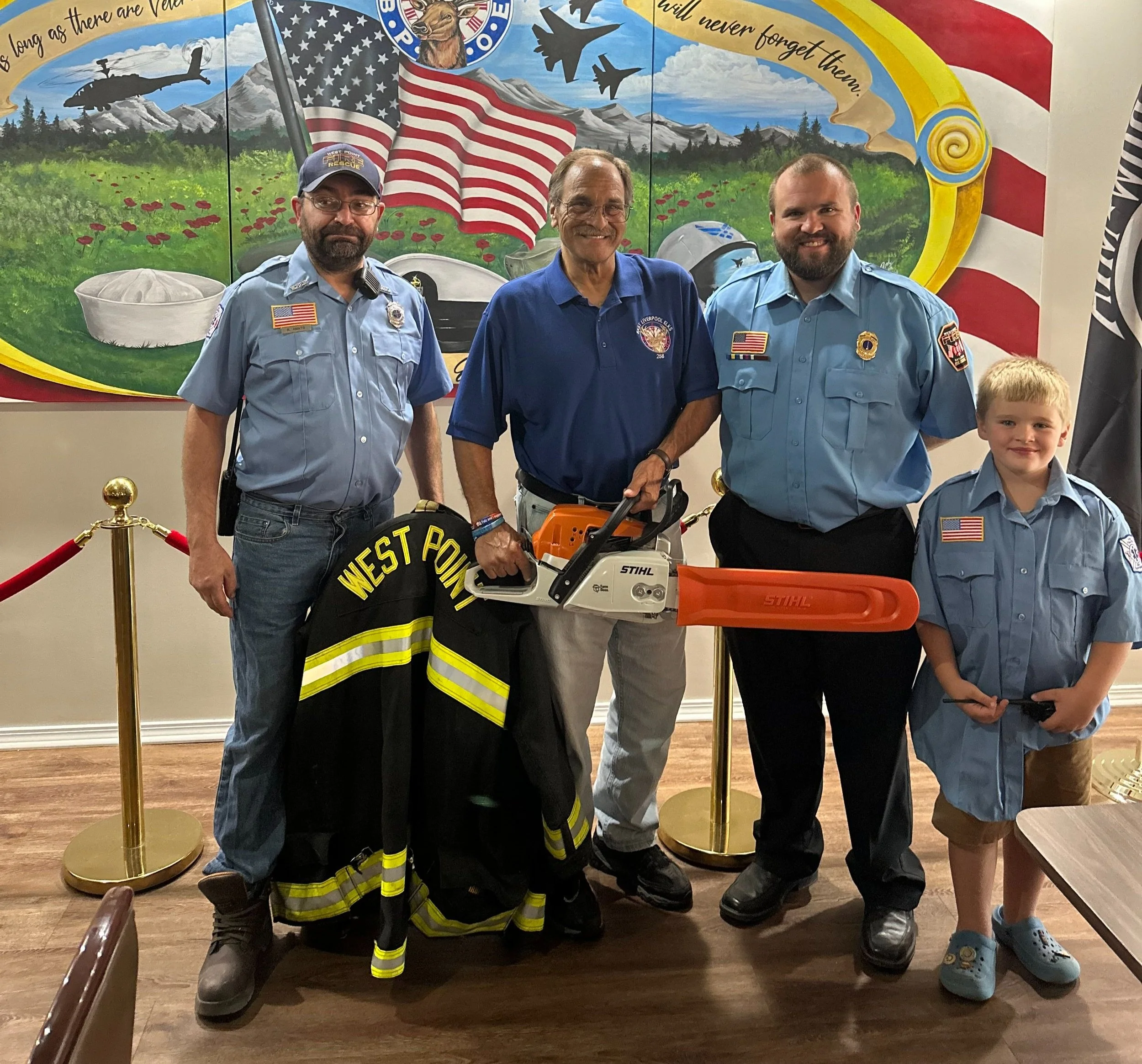 East Liverpool Elks 258 Supports Local Fire Departments — Ohio Elks