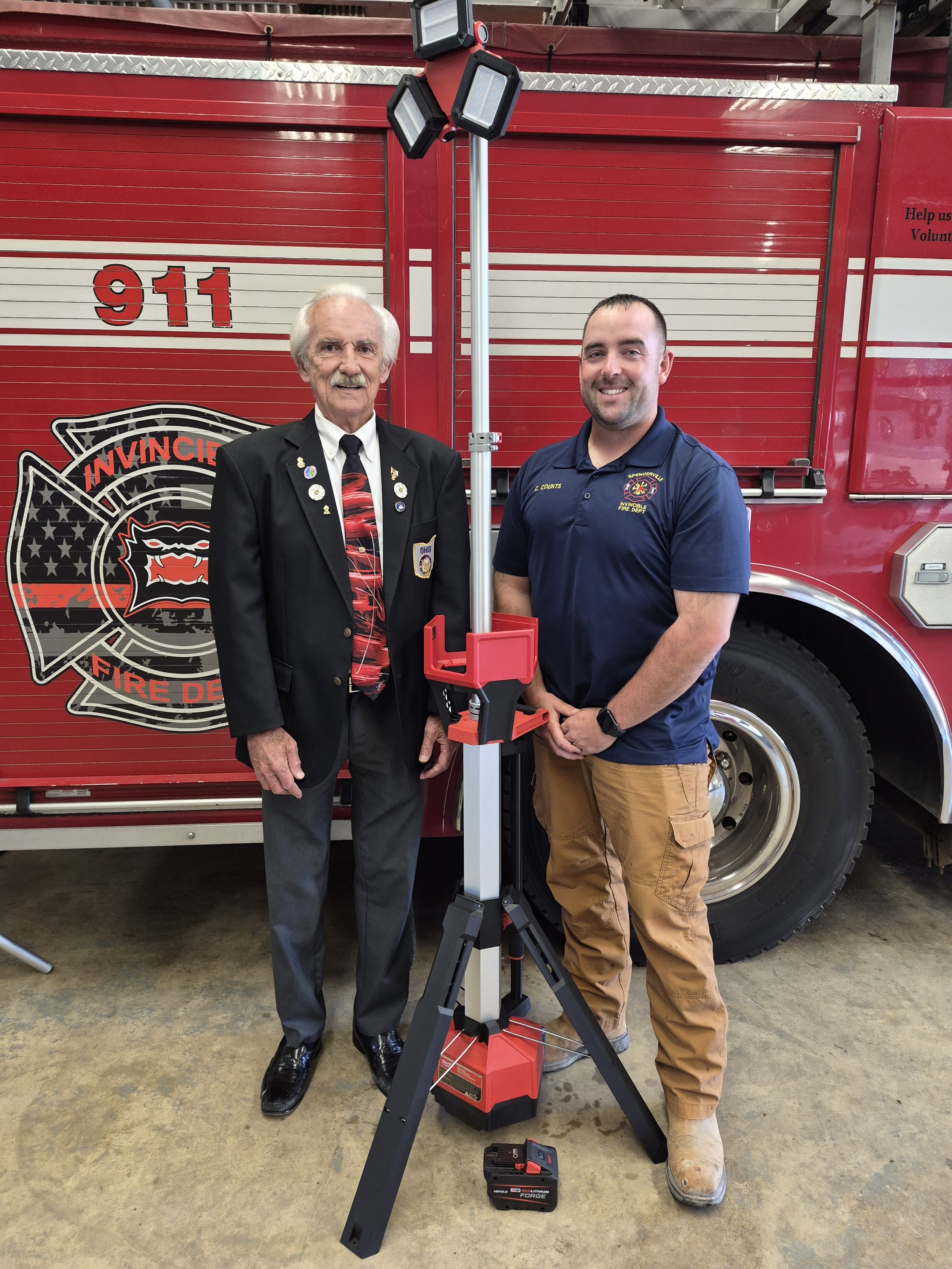 Lima Elks #54 Help Invincible Fire Department Light Up Emergences ...