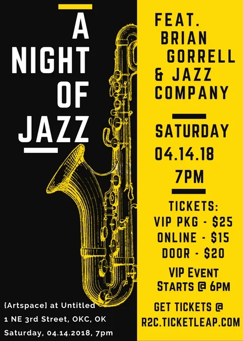 Yellow and Black Jazz Night Saxophone Illustration Concert Flyer.jpg