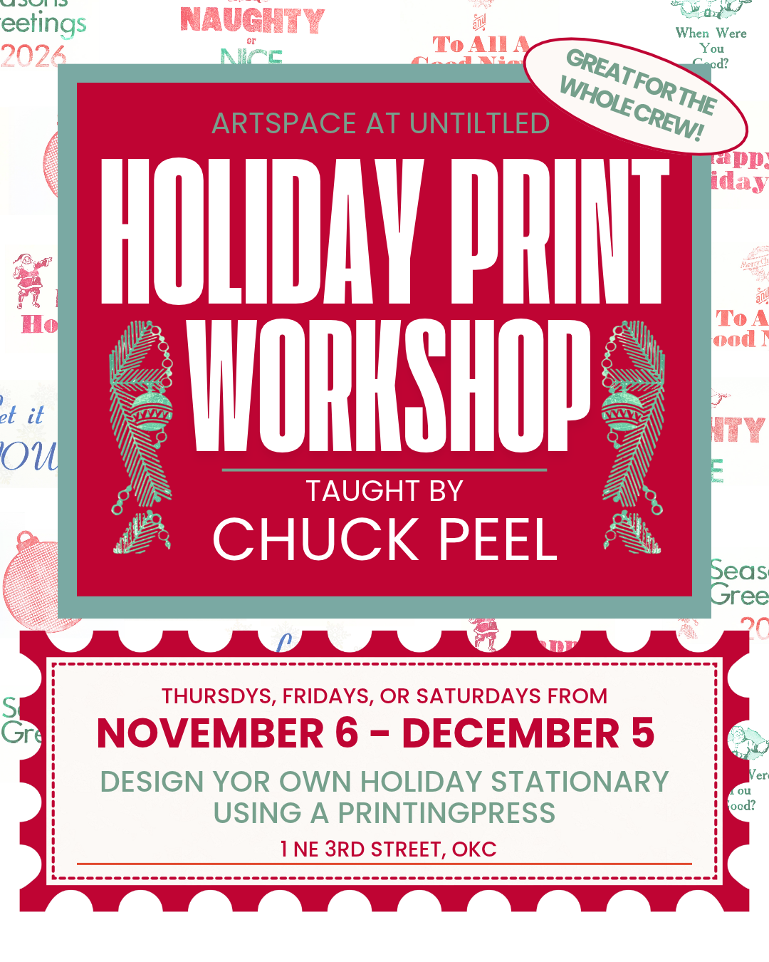 Winter Letterpress Workshop: Custom Stationery