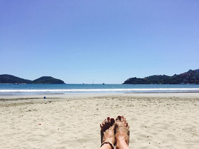 Our tranquil Madera Beach#casaquixotezihua#bestbeaches#vacation