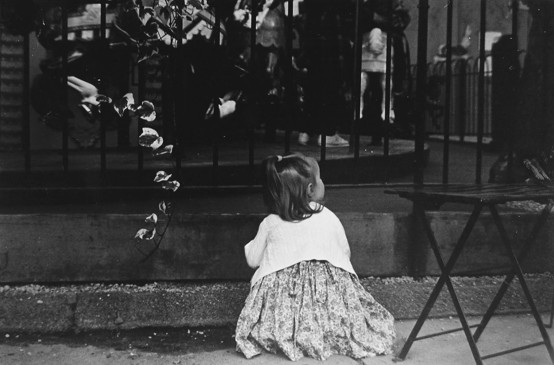 little girl looking at caroseul.jpg