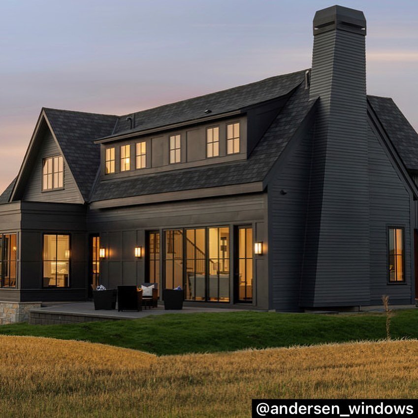 Eyeland, a modern farmhouse at @WhiteOaksSavanna designed by @christopherstromarchitects built by @redstonearchitecturalhomes.  Windows by @andersen_windows