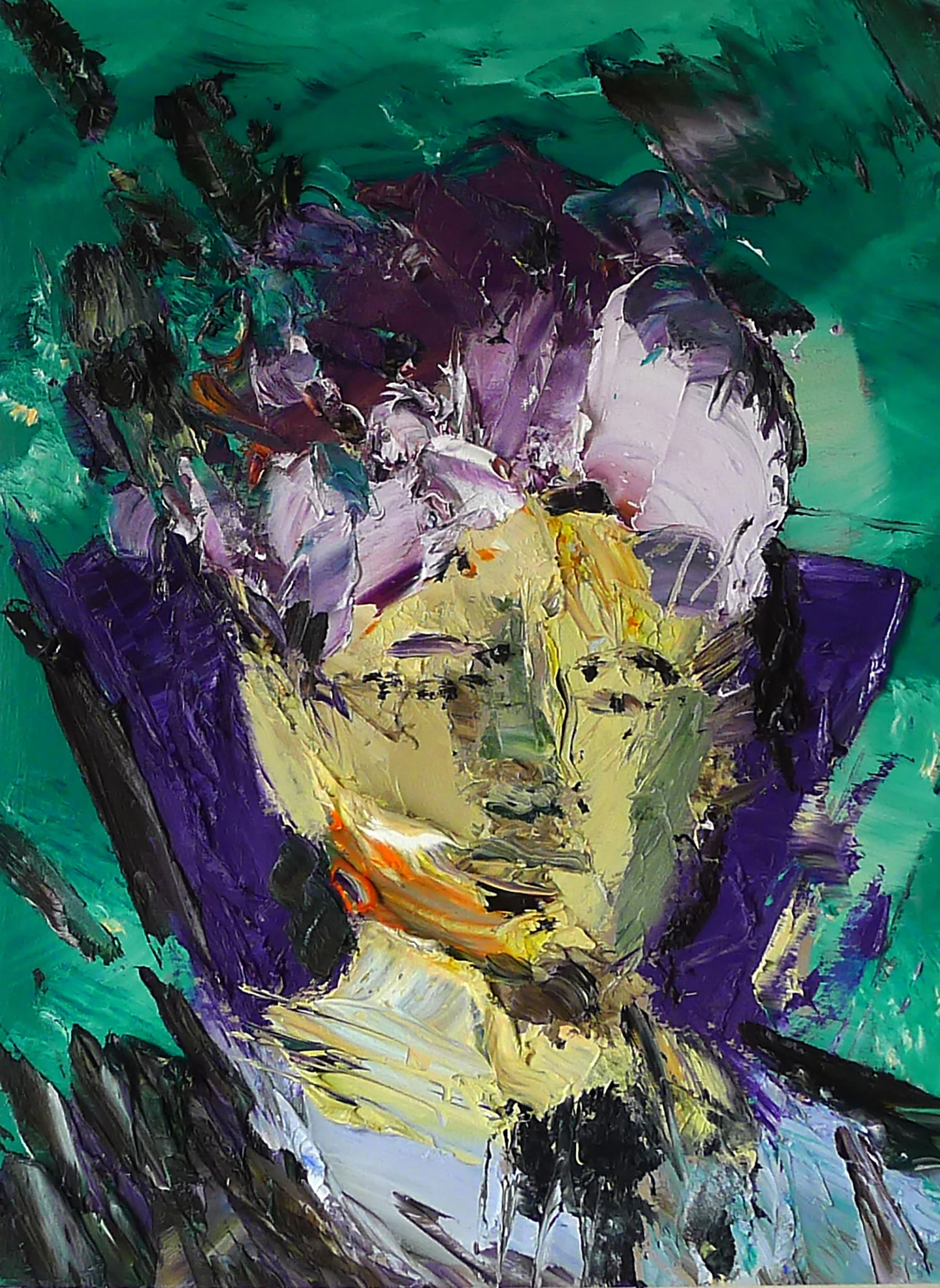 Spock’s Mom - Oil on wood, 2018, 12” x 9”