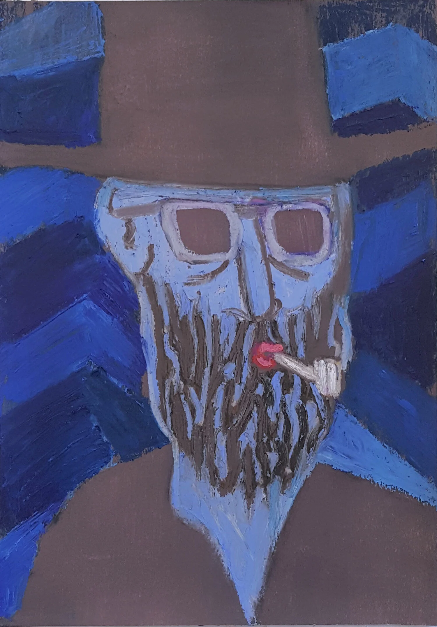 Ian-Healy-Book-minder-Oil-pastel-on-paper-2018-8-25x11-5.jpg