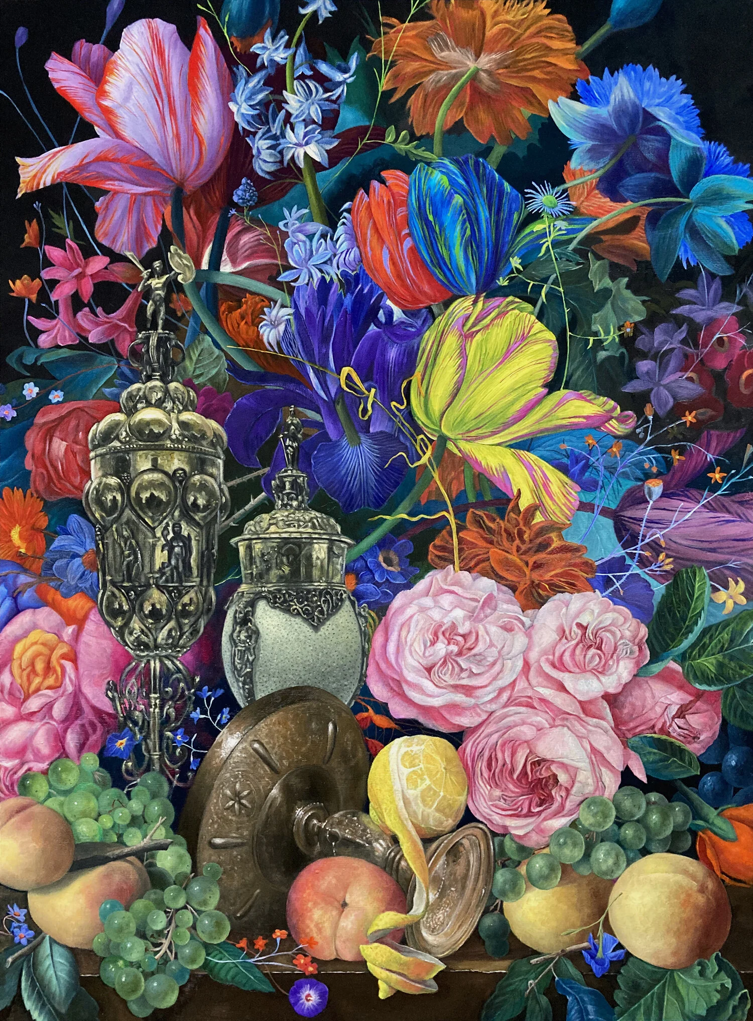 Optimized_Mark-Liam-Smith-Five-peaches-and-an-ostrich-egg-Oil-on-panel-2020-30x22.JPG