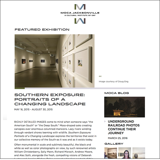 MOCA JACKSONVILLE Featured Exhibition May 16, 2015