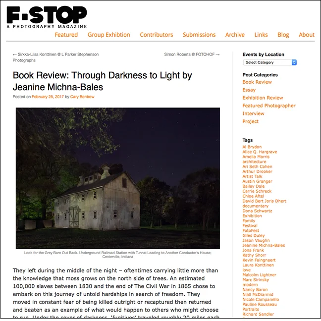 F-STOP MAGAZINE by Cary Benbow February 25, 2017