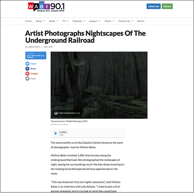 WABE ATLANTA'S NPR City Lights with Lois Reitzes February 7, 2016