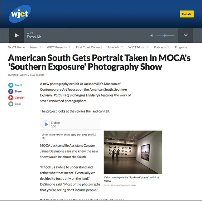 WJCT NPR RADIO JACKSONVILLE, FL by Peter Haden May 18, 2015