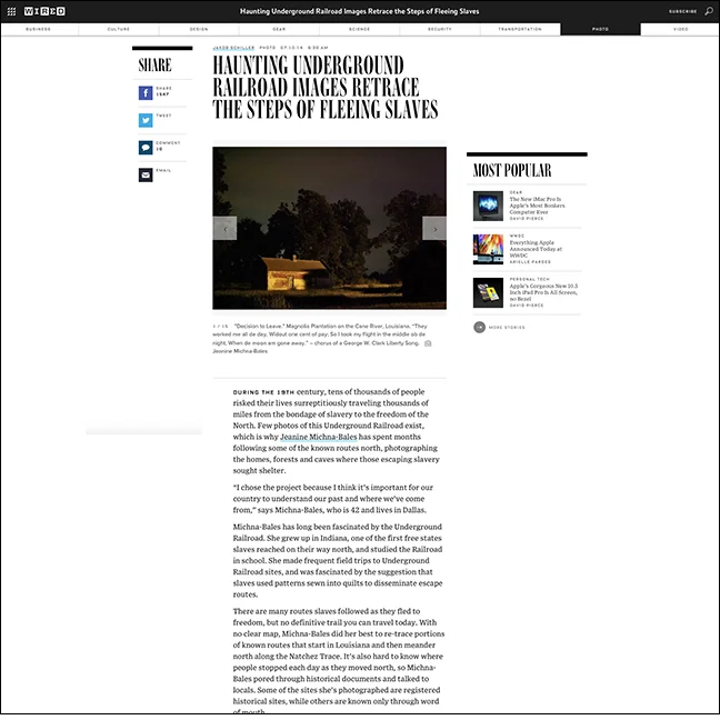 WIRED RAW FILE | THROUGH DARKNESS by Jakob Schiller July 10, 2014