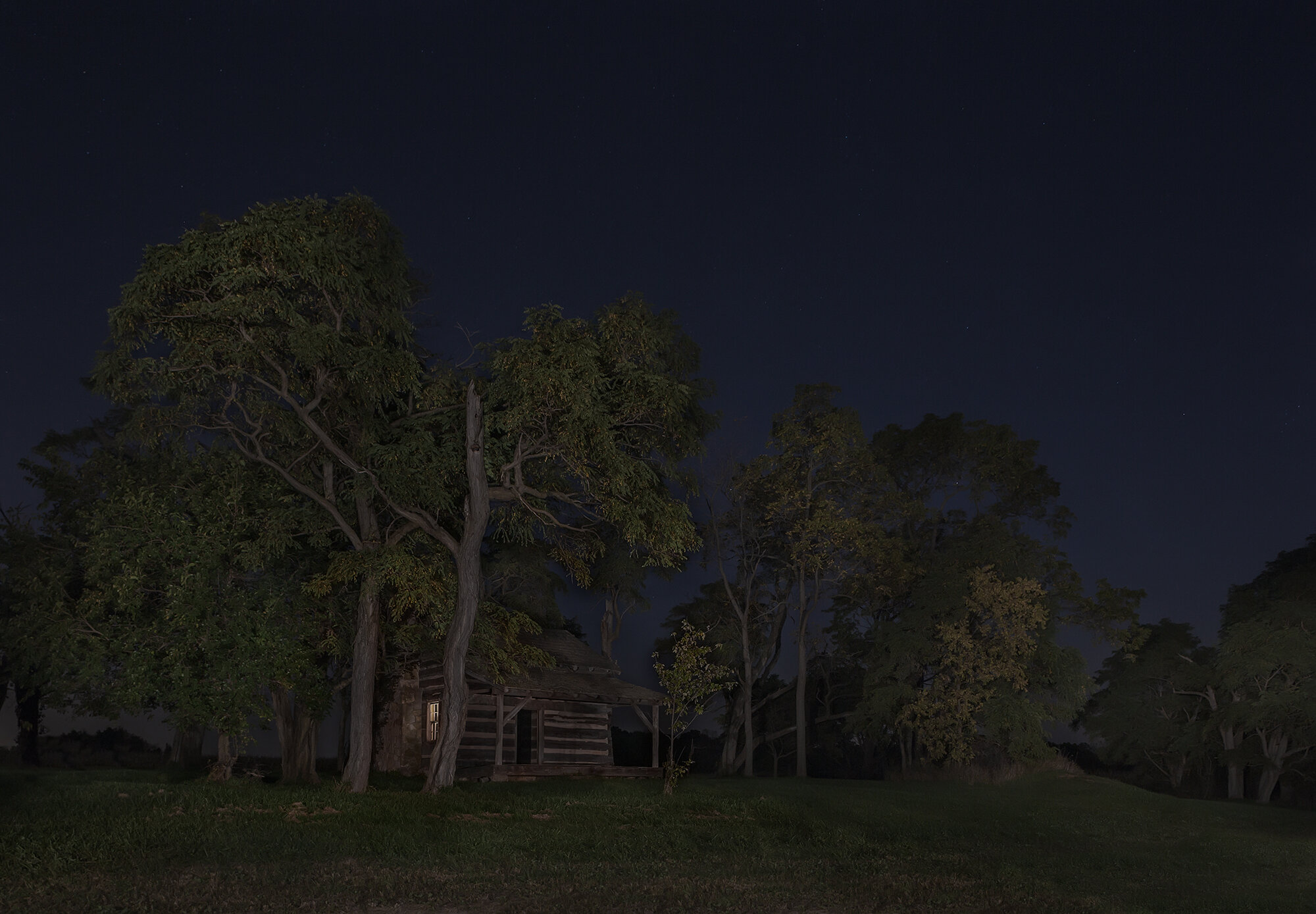 On the Safest Route. James and Rachel Sillivan cabin, Pennville 