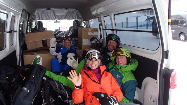 Hitchin' a ride in Japan! Always an adventure. 