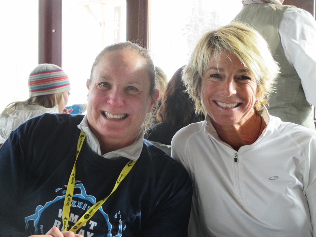 Ten years of skiing together, Jennifer and Kim have become great friends