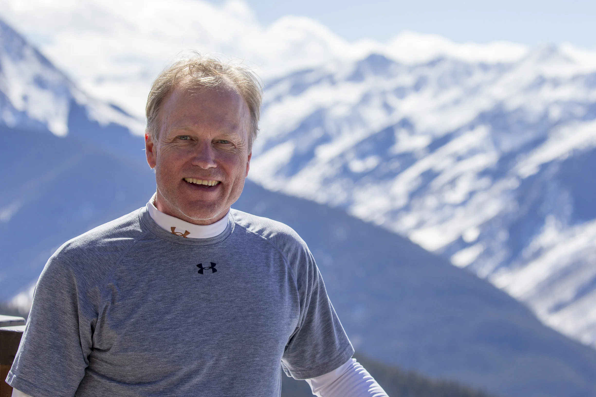 Scott enjoying a bluebird Colorado day in Aspen.
