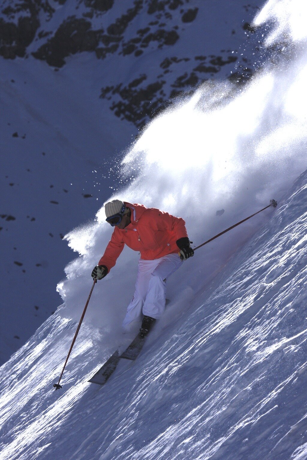 Ripping up the face of Plateau in Portillo 2008