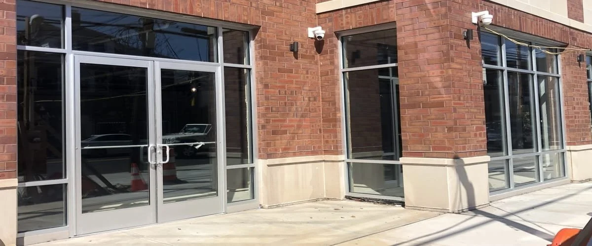 Storefront Glass Fabrication and Installation Services. Aluminum Frame ...