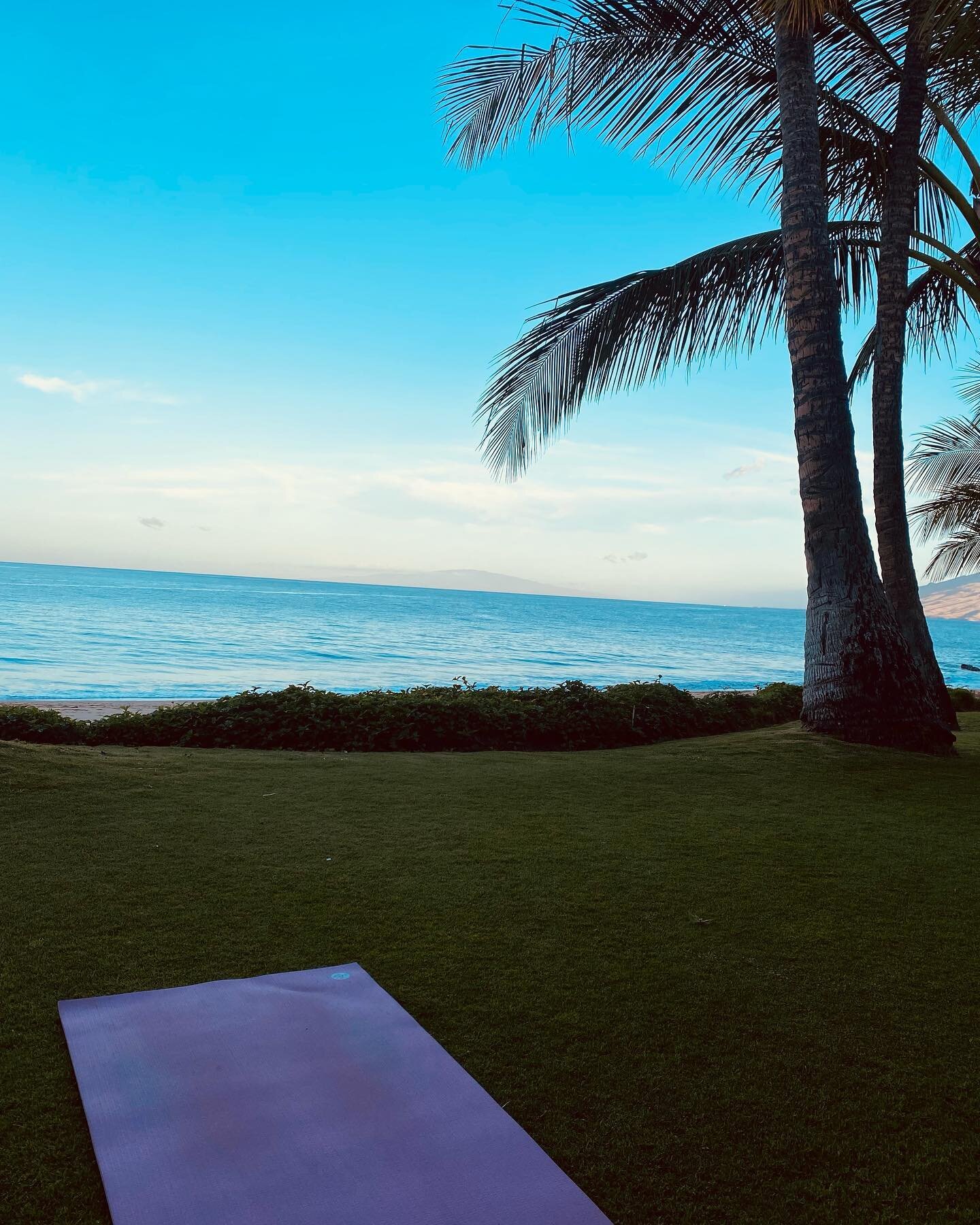 Last week I was so lucky to be able to roll out of bed and practice every morning right here!! It felt so blissful to reconnect to my practice, myself and nature during Spring Break on Maui. I plan to bring some island vibes to my class this Friday a