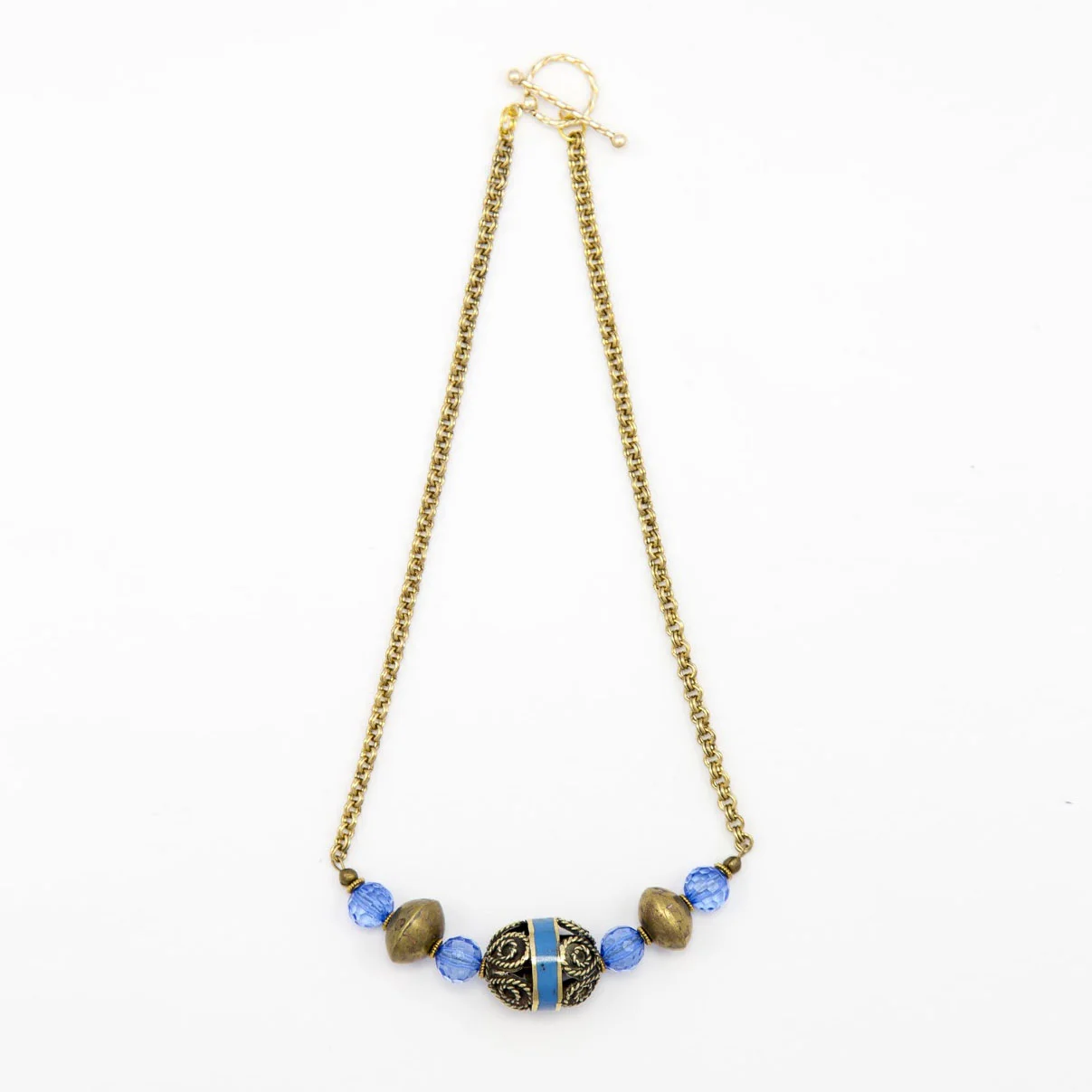 Afghani Enamel, Glass & Ethiopian Brass