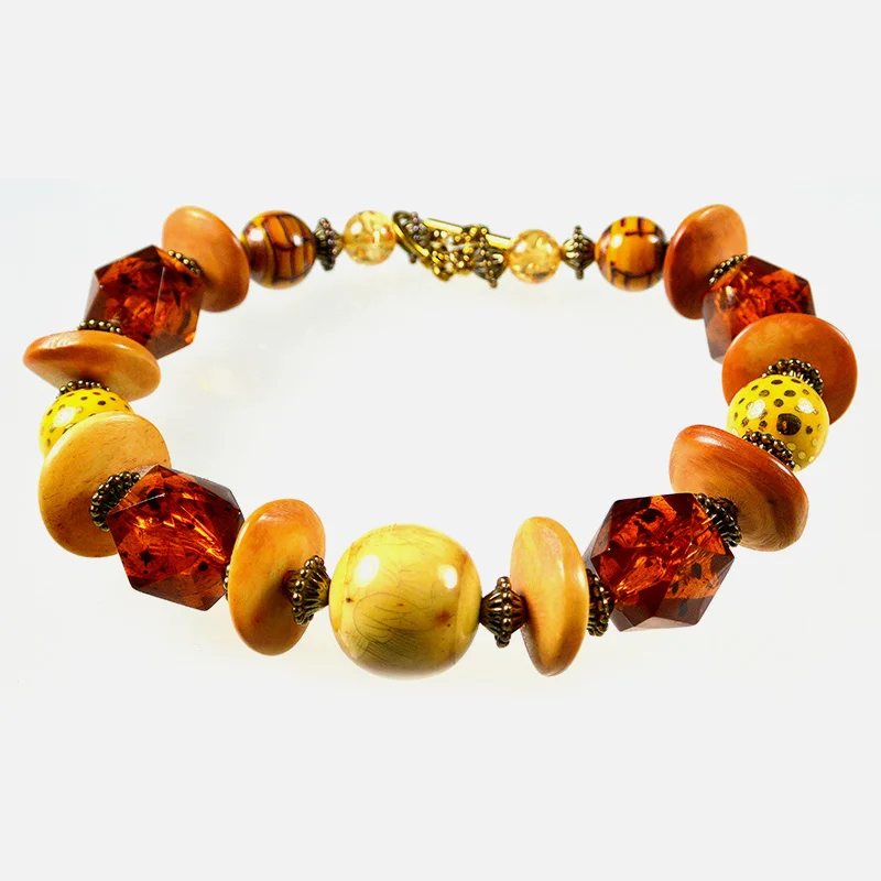 Ceramic, Horn/Bone, Lucite & Copper