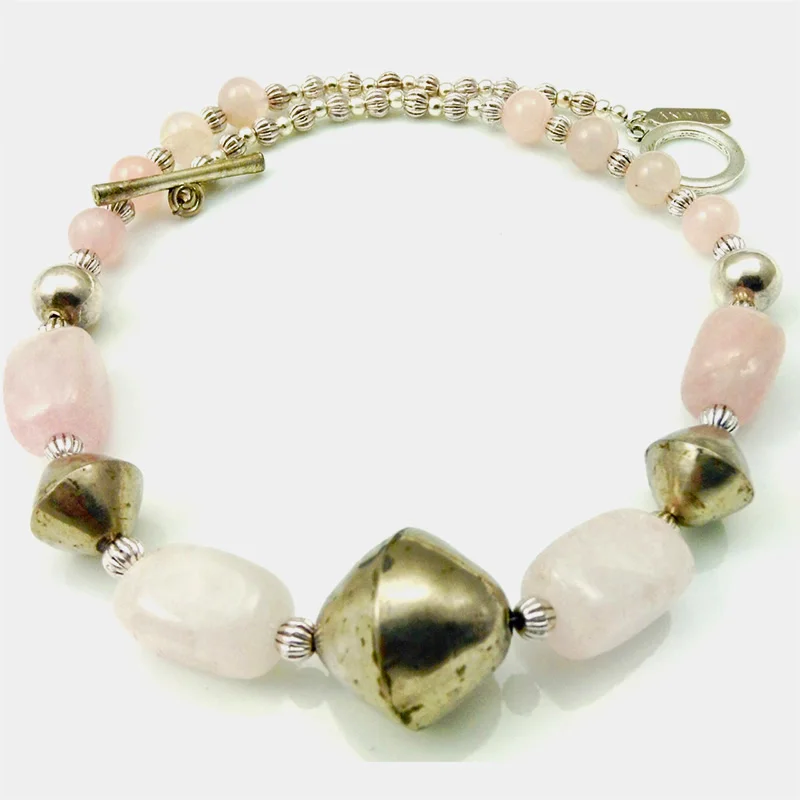 Vintage African Silver Metal, Quartz & Sterling Silver