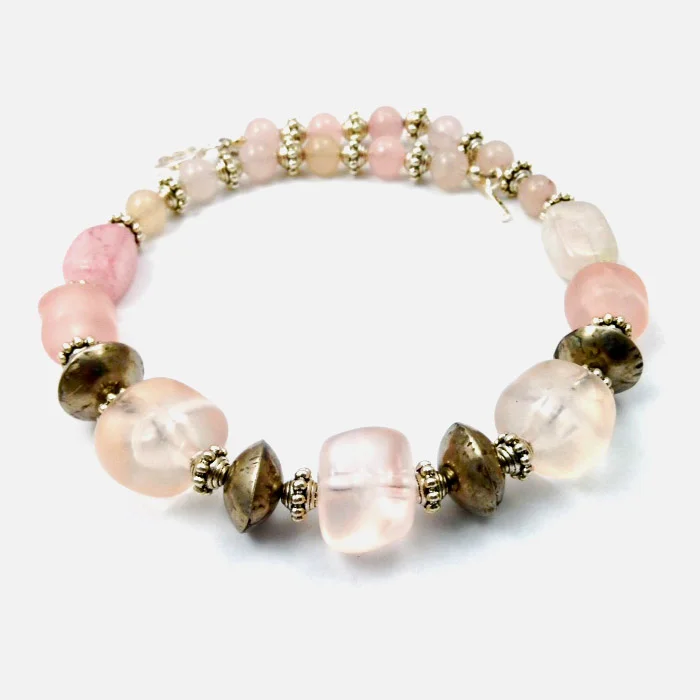 Vintage Lucite, Nigerian Silver, Quartz & Sterling Silver