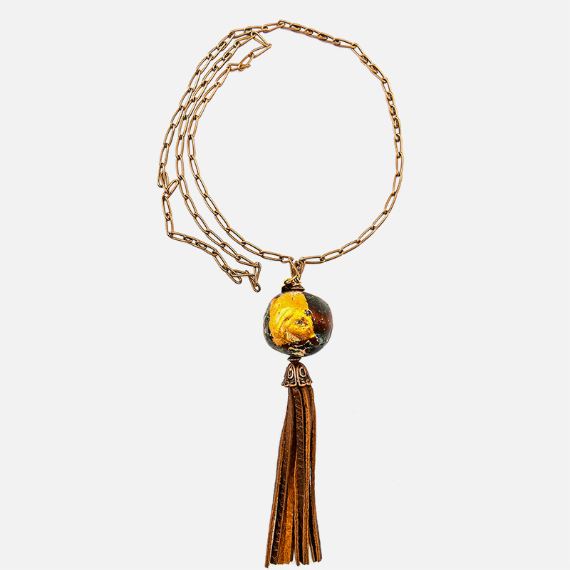 Copper, Wood & Leather