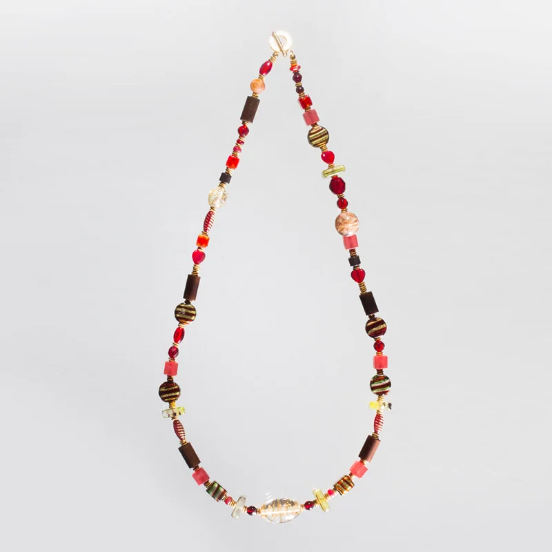 Vintage Lucite, Lampwork Glass & Mexican Wood