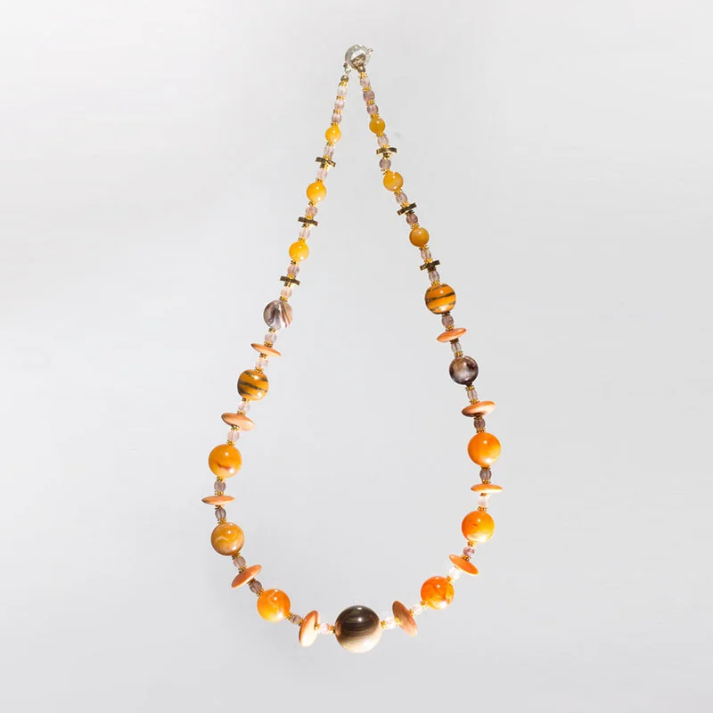 Vintage Lucite, African Horn, Kazuri Fair Trade & Crystal