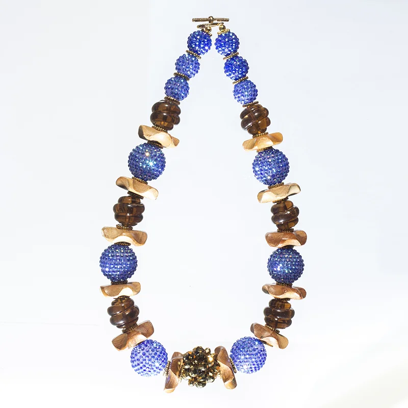 Indonesian Sparkle, Wood, Vintage Lucite & Vintage Lucite Pinecone