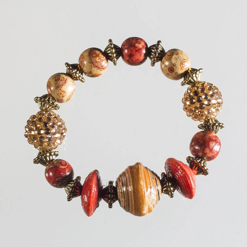 Uganda Fair trade Paper, Indonesian Sparkle & Chinese Painted Wood