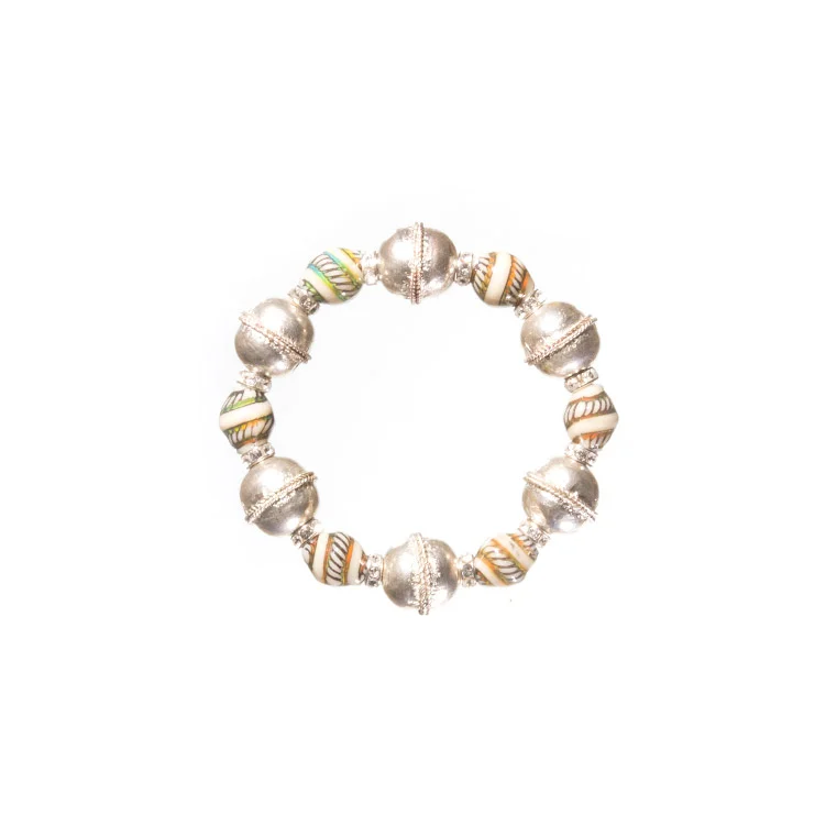 Mood Beads, Ethiopian Silver & Rhinestones