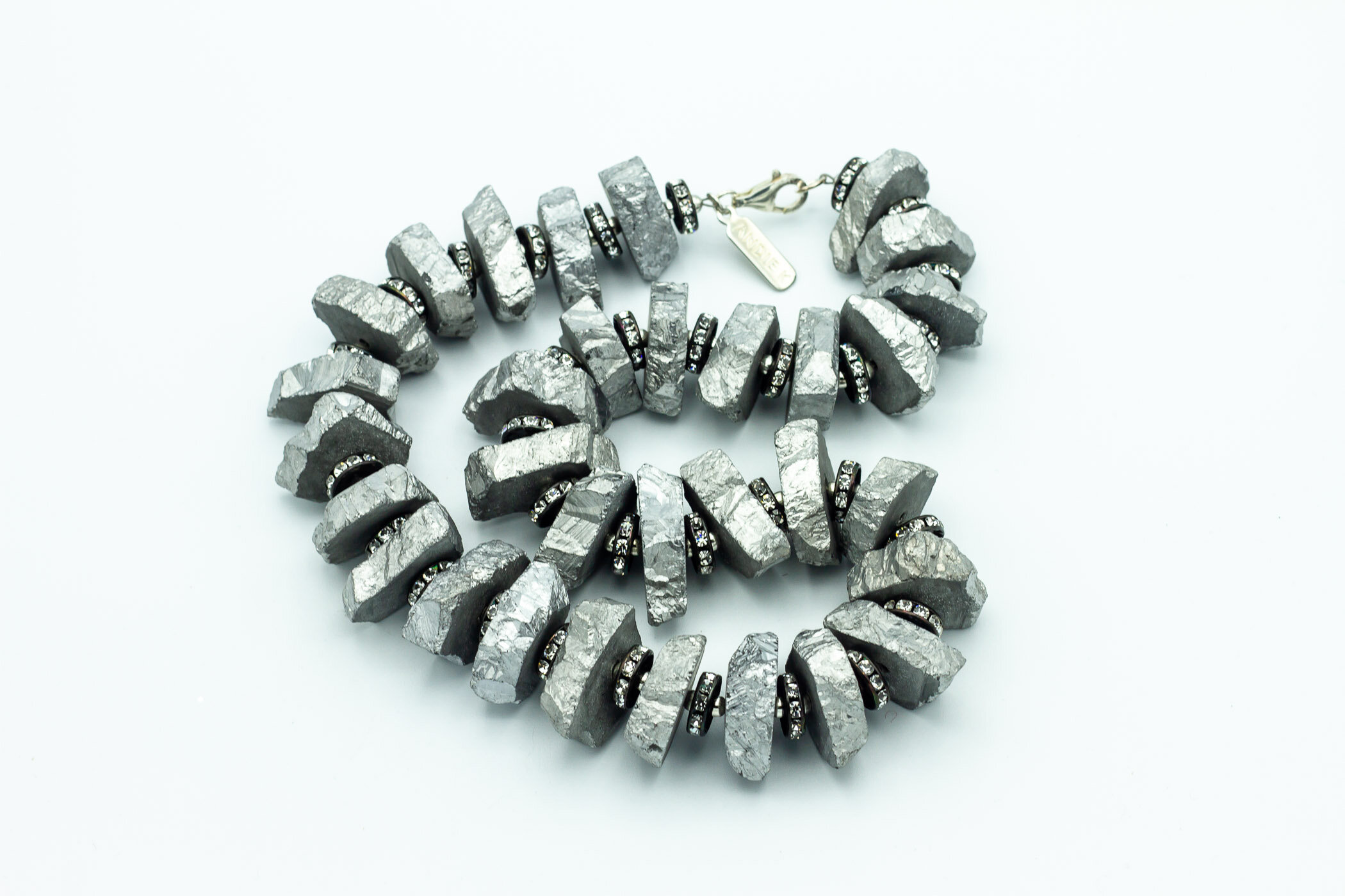 Black Druzy and Silver