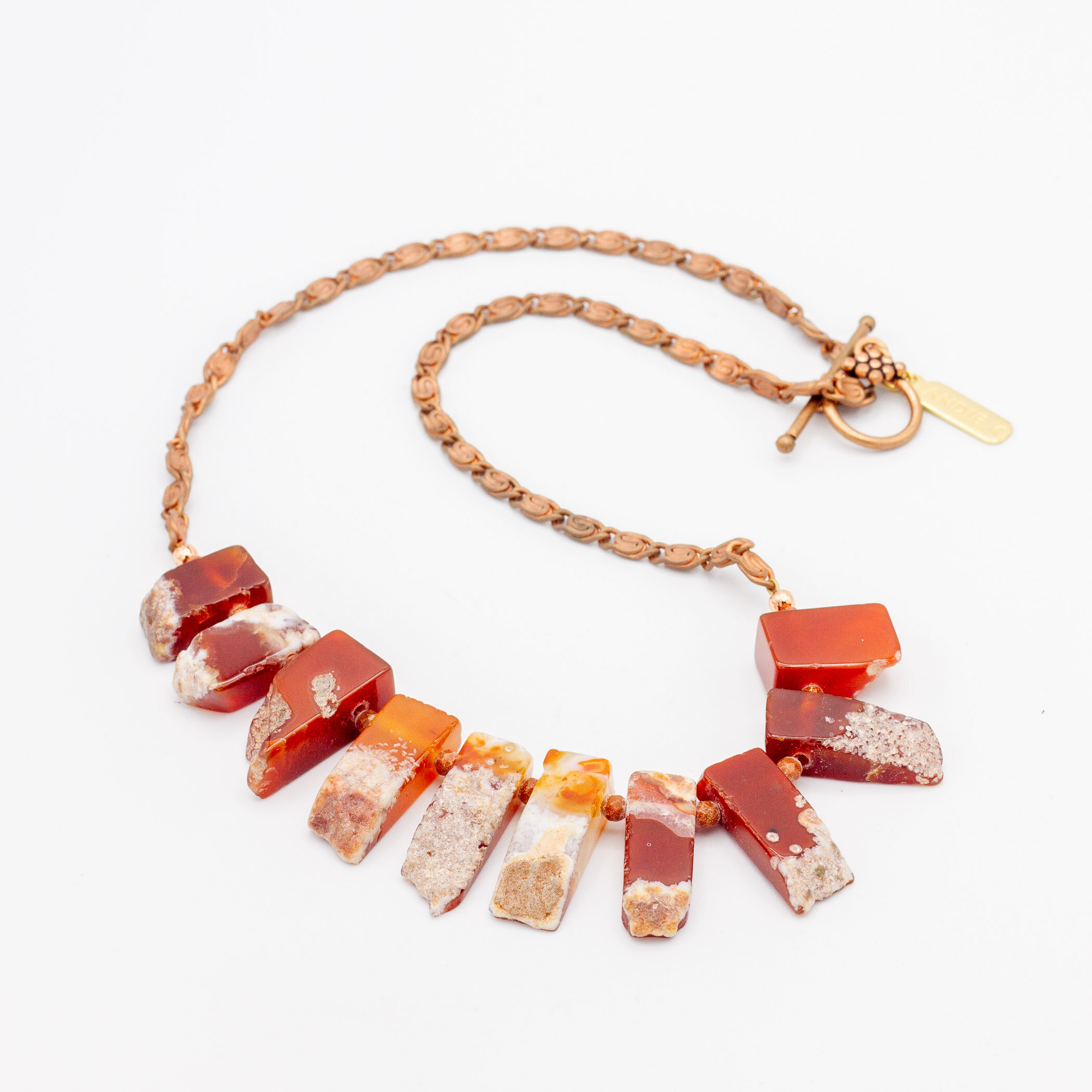 Raw Agate and Copper