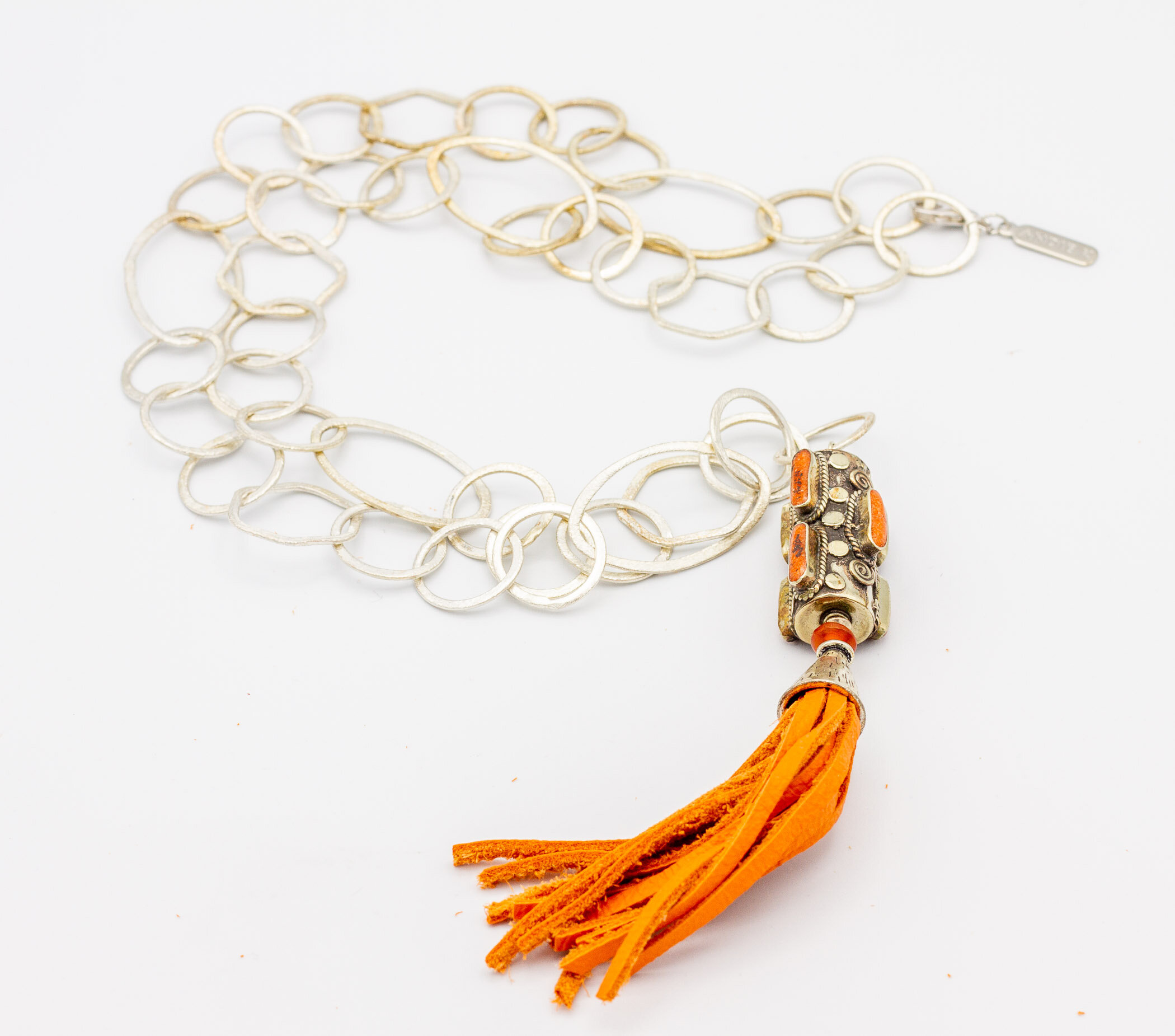 Antique Silver and Suede