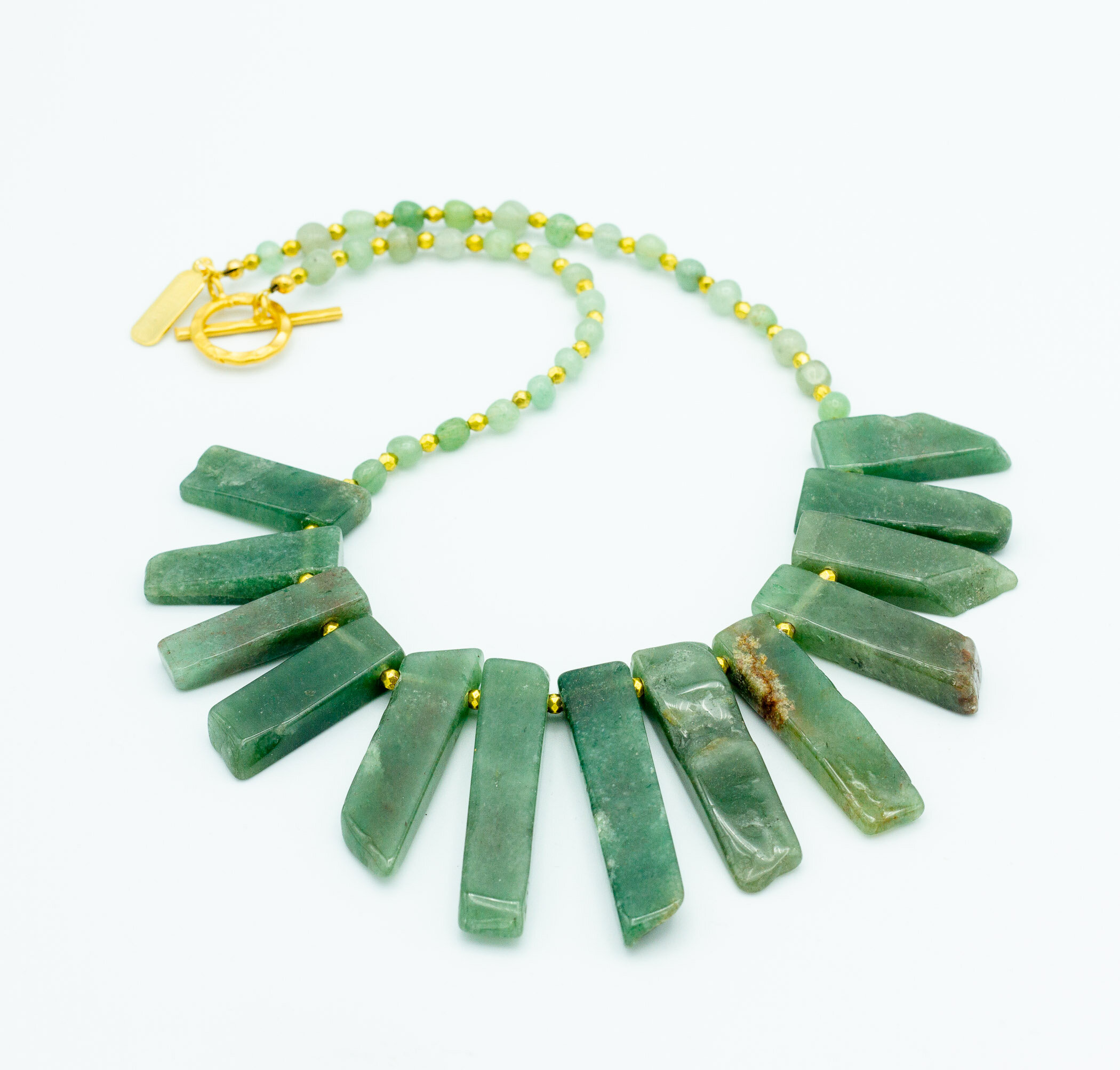 Green Agate and Gold