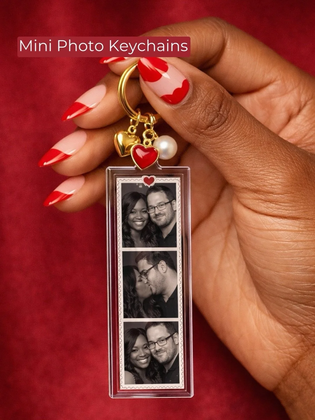 ✨ Sneak peek of a few things we&rsquo;re bringing to the pop-up&hellip; ✨

Mini Photo Keychains
Tiny photo booth photos turned into keychains with cute charms. Clip it to your bag, your keys, or keep it as your new favorite little memory.

Polaroid F