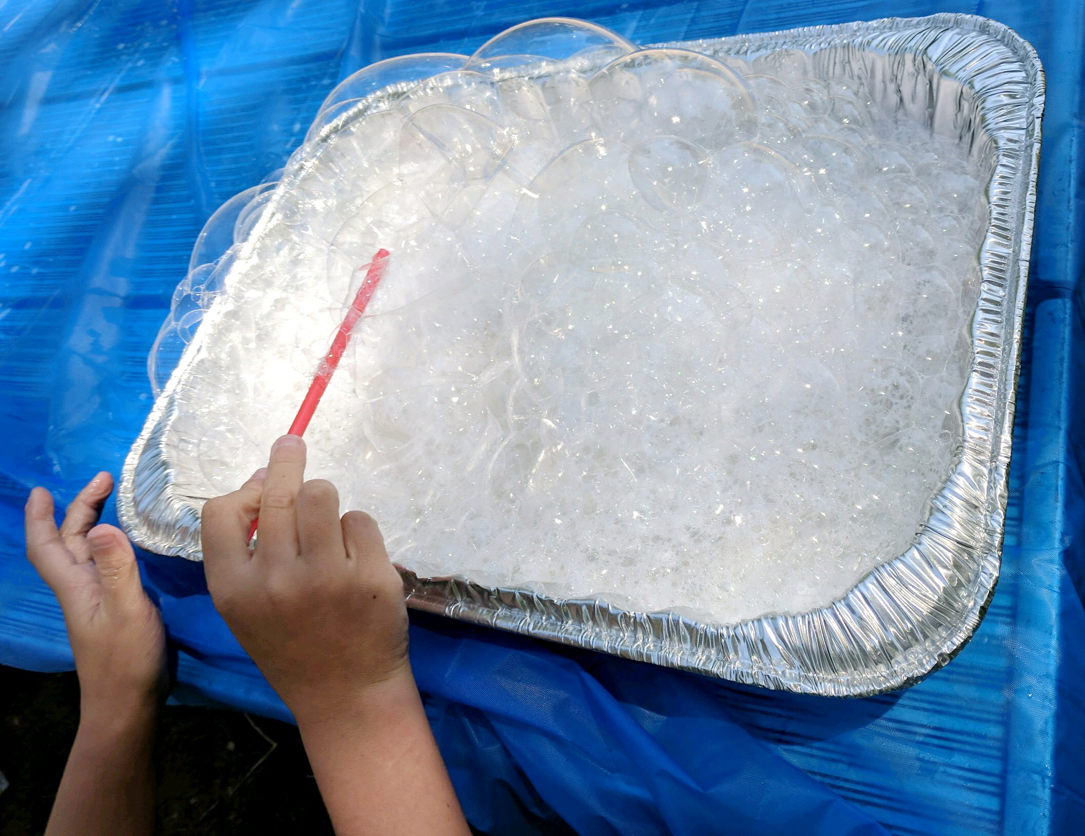 Bubble Explorer offered good, clean fun at the kiddie park August 21. ( Francie Winters photo )
