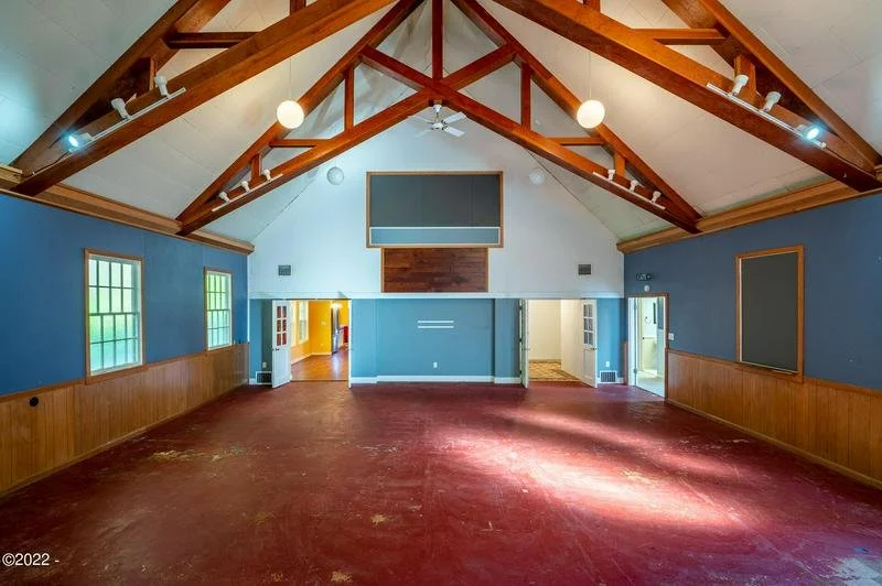 A Former Church on Over 6 Acres in Toledo, OR - $490,000
