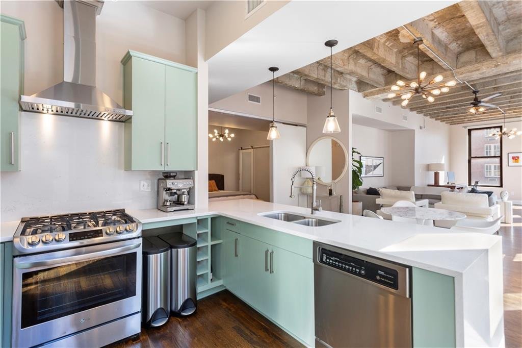 A Minty Green Kitchen in Atlanta - $319,900