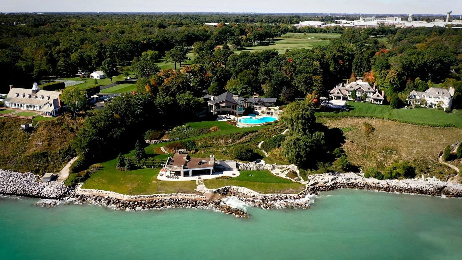 A Lake Michigan Mansion on 3 Acres