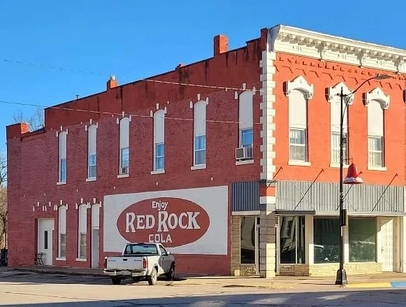 The Red Rock Cola Building in Eureka, KS - $79,500
