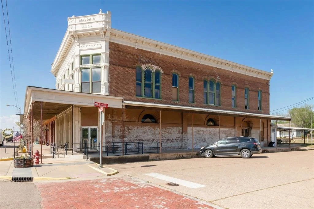 A Late 1800s Masonic Hall in Calvert, TX - $595,000