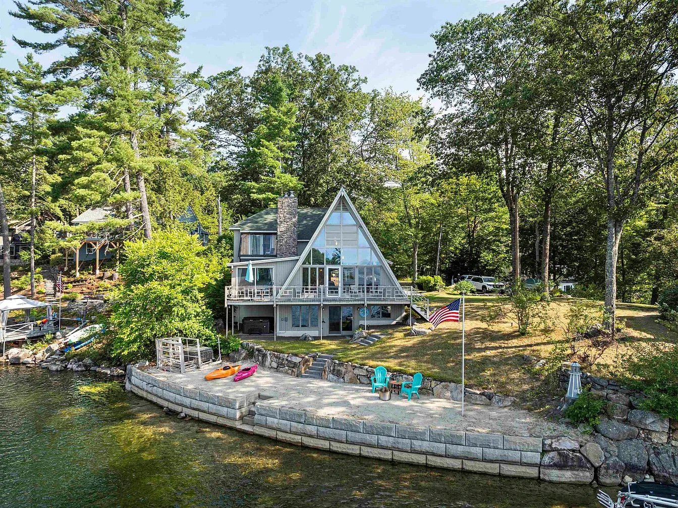 An A-Frame on Newfound Lake - $1,995,500