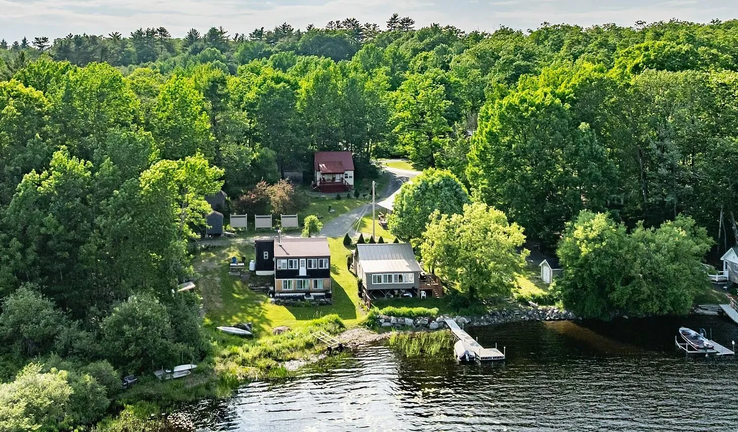 A Seasonal Waterfront Cabin in Winslow, ME - $299,000