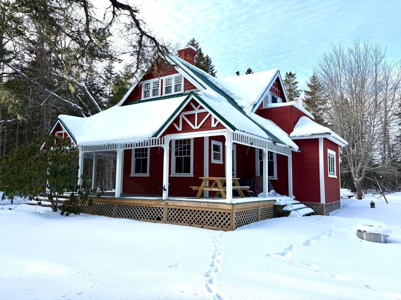 The Eaton Cottage on 5 Acres in Robbinston, ME - $459,000